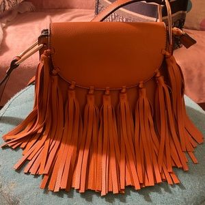 Like New! Cognac Fringe Crossbody (M)